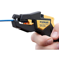20200 - Pince à Dénuder Automatique Jokari Super 4 Pro - Fil 0,2 à 6mm² - Butée Réglable 6 à 15mm + Coupe Fil