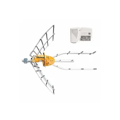 148921 Antenne TV Rateau Terrestre Ellipse UHF (C21-48) G 38dBi LTE700 + Alimentation 12V TELEVES