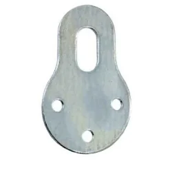 4 attaches-éléments Acier zingué l. 22 x H. 40 mm