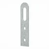 4 attaches-éléments Acier zingué l. 20 x H. 60 mm