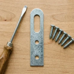 4 attaches-éléments Acier zingué l. 20 x H. 60 mm