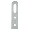4 attaches-éléments Acier zingué l. 20 x H. 50 mm