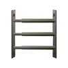 3 barreaux télescopiques de fenêtre, acier noir, Mottez, L.99 à 188 cm