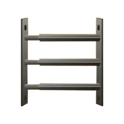 3 barreaux télescopiques de fenêtre, acier noir, Mottez, L.99 à 188 cm