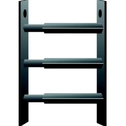 3 barreaux télescopiques de fenêtre, acier gris Mottez, L.55 à 103 cm