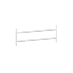2 barreaux télescopiques de fenêtre, acier blanc, Mottez, L.55 à 103 cm