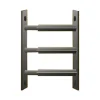 3 barreaux télescopiques de fenêtre, acier noir, Mottez, L.55 à 103 cm