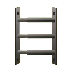 3 barreaux télescopiques de fenêtre, acier noir, Mottez, L.55 à 103 cm