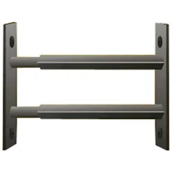 2 barreaux télescopiques de fenêtre, acier noir, Mottez, L.99 à 188 cm