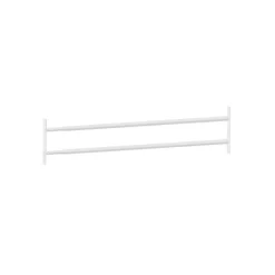 2 barreaux télescopiques de fenêtre, acier blanc Mottez, L.99 à 188 cm
