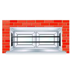 2 barreaux télescopiques pour fenêtre Mottez 55 à 103 cm
