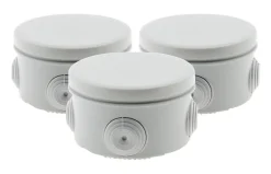 3 boîtes dérivation IP55 diamètre 80x40mm Zenitech