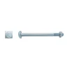 25 Boulons Charpente Bois Tête Carrée 16 x 225 mm - NFE 27341 - Zingué blanc - D-Work