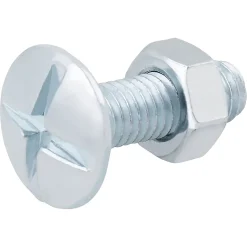 10 boulons poêlier tête plate 5 x 16 mm