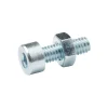 20 boulons tête cylindrique acier zingué 4 x 12 mm