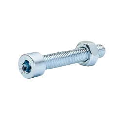 20 boulons tête cylindrique acier zingué 8 x 50 mm