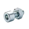 20 boulons tête cylindrique acier zingué 8 x 20 mm