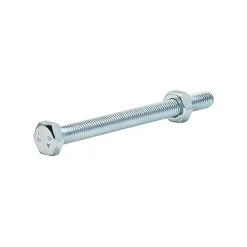 10 boulons tête héxagonale acier zingué 10 x 120 mm
