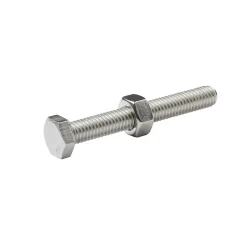 10 boulons tête héxagonale inox 6 x 45 mm