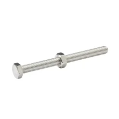10 boulons tête héxagonale inox 6 x 70 mm