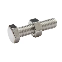 10 boulons tête héxagonale inox 5 x 20 mm