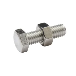 10 boulons tête héxagonale inox 5 x 16 mm