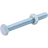 10 boulons tête héxagonale zingué 6 x 50 mm