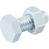 10 boulons tête héxagonale zingué 8 x 20 mm
