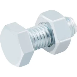 10 boulons tête héxagonale zingué 8 x 20 mm