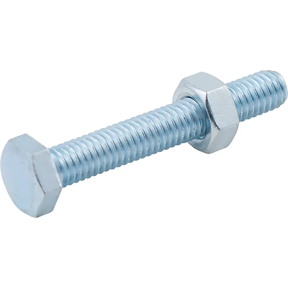 10 boulons tête héxagonale zingué 6 x 40 mm
