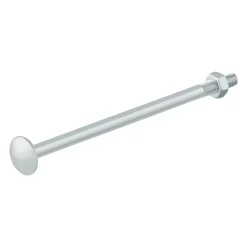 5 boulons tête ronde collet carré 7 x 130 mm