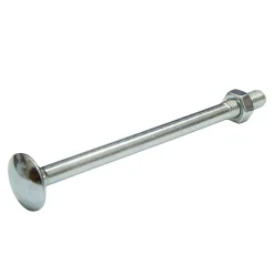10 boulons tête ronde collet carré 6 x 90 mm