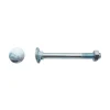 50 Boulons Tête Ronde Collet Carré TRCC 8 x 130 mm - DIN 603 - Zingué blanc - D-Work