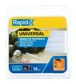 16 Bâtons de colle transparente universelle ovale Rapid