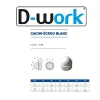 200 Cache-Ecrous Blanc Clé de 10 - M6 mm - Polyamide - D-Work