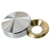 4 cache-vis conique Laiton chromé ø22 mm