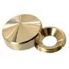 4 Cache-vis coniques Laiton poli ø22 mm