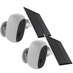 2 caméras avec panneau solaire - CHACON - 2-IPCAM-BE03-PS - Extérieur - WiFi