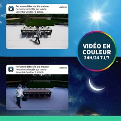 2 caméras de vidéosurveillance extérieures 2K blanches Arlo Essential2