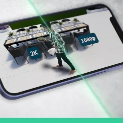 2 caméras de vidéosurveillance extérieures 2K blanches Arlo Essential2