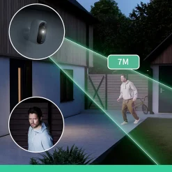 2 caméras de vidéosurveillance extérieures 2K blanches Arlo Essential2