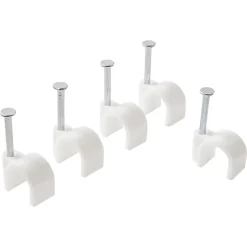 250 cavaliers ronds en nylon DIALL blanc assortiment
