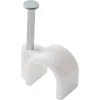 100 cavaliers ronds en nylon DIALL ø 8 à 9 mm blanc