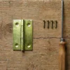 2 charnières acier laitonné Diall 25 x 18 mm