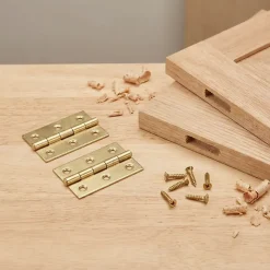 2 charnières laiton Diall 35 x 22 mm