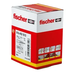 50 chevilles à frapper Fischer Ø6x40mm