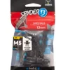 12 chevilles corps creux acier zingué Spyder M5 13mm + vis tête fraisée noir
