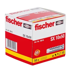 50 chevilles pour murs pleins Fischer Ø10x50mm