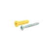 30 chevilles universelles Crampon Ø6 mm avec vis