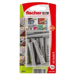 10 chevilles universelles Fischer Ø8x50mm